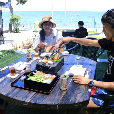 夏限定【淡海地鶏バーベキュープラン】きよみ荘のまかないバーベキューの定番！！≪1泊2食付き≫